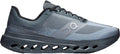 On Slate Grey Mesh Sneakers with Dark Cutout Sole