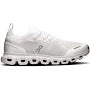 On White Mesh Sneakers with Segmented Cutout Sole