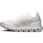 On White Mesh Sneakers with Segmented Cutout Sole