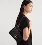 Dior Jolie Top Handle Mini Handbag, White Cannage Quilted Calfskin, Pearl Embellished Gold Hardware