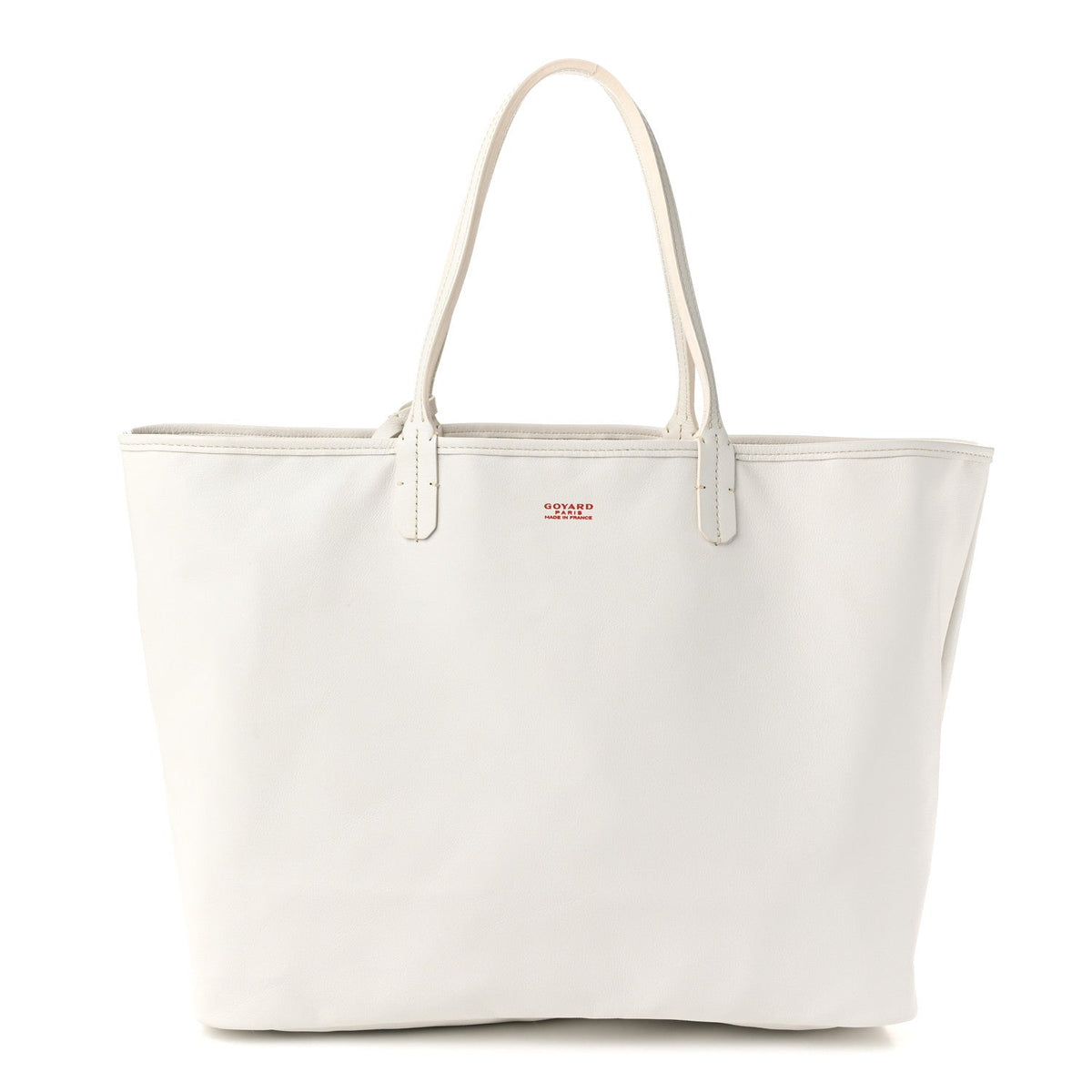 GOYARD Anjou PM Reversible Tote – White Chevron Canvas & Leather