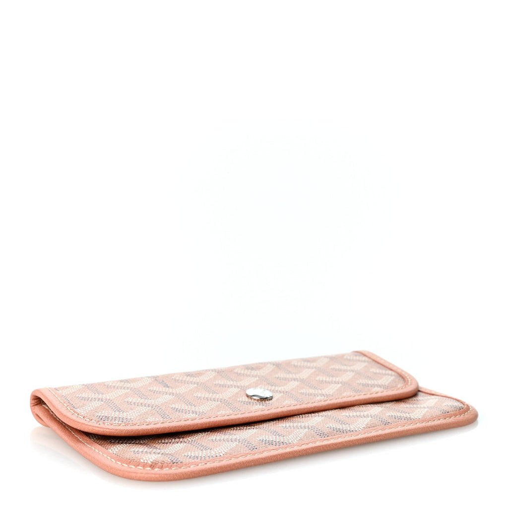 GOYARD Iridescent Goyardine Pouch - Pearly Coral