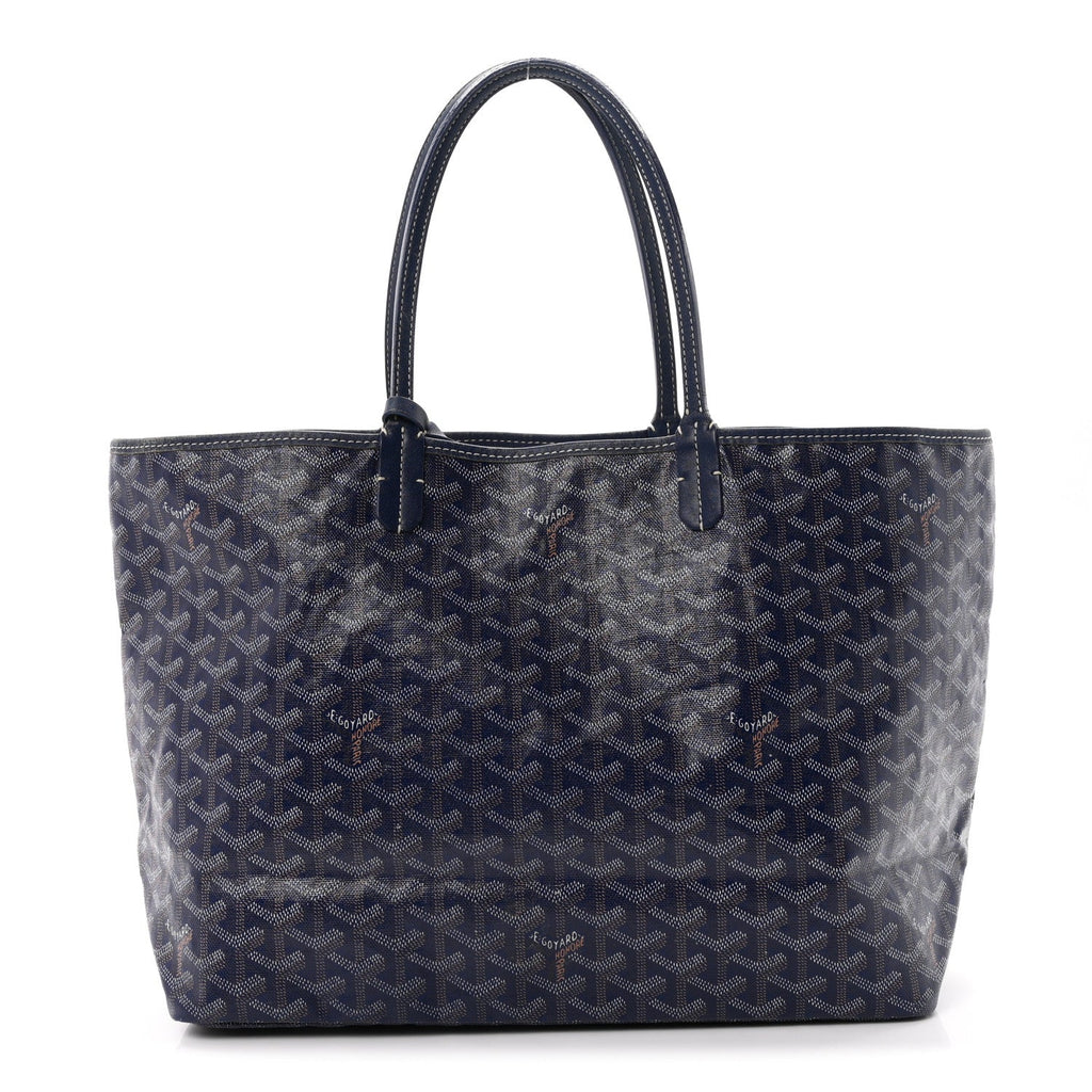 GOYARD Goyardine Saint Louis PM Tote Bag – Navy