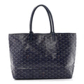GOYARD Goyardine Saint Louis PM Tote Bag – Navy