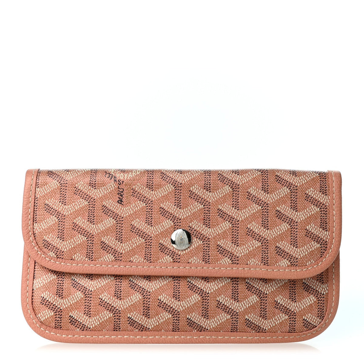 GOYARD Iridescent Goyardine Pouch - Pearly Coral
