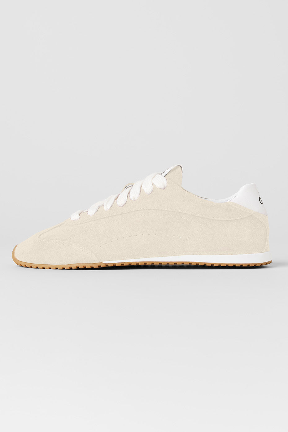 Alo Cream Retro Low-Top Sneakers with Gum Sole