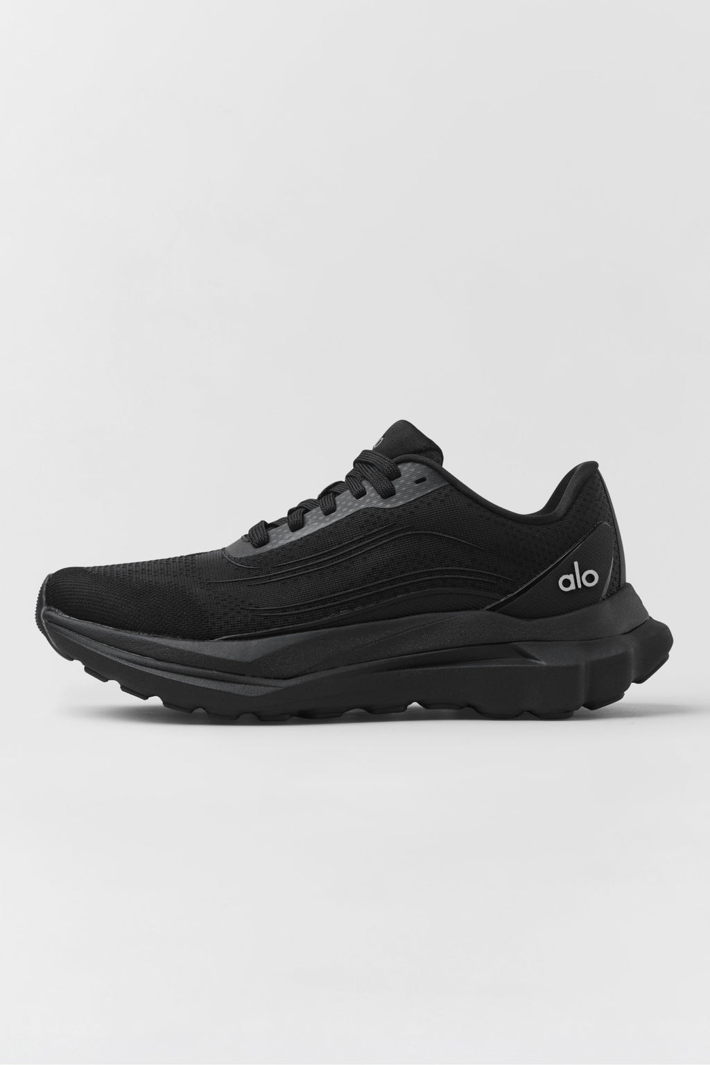 Alo Black Mesh Lace-Up Sneakers