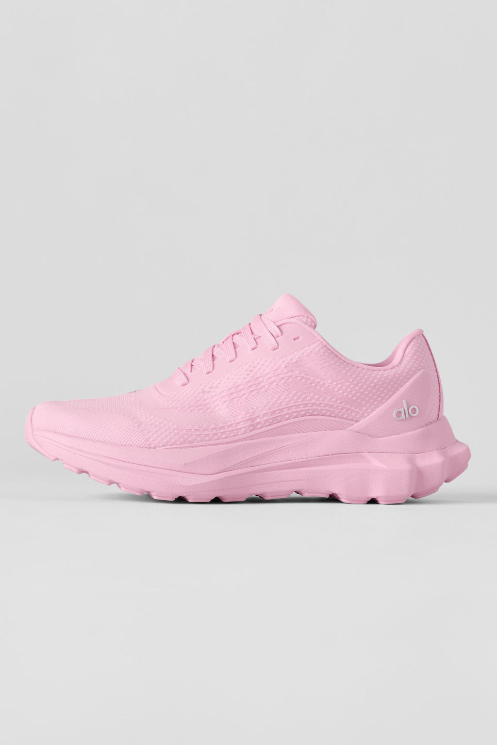 Alo Light Pink Mesh Lace-Up Sneakers