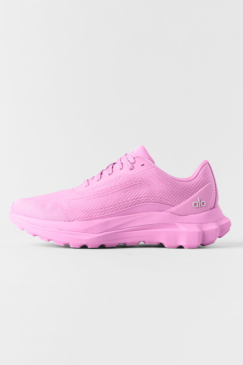 Alo Bright Pink Mesh Lace-Up Sneakers