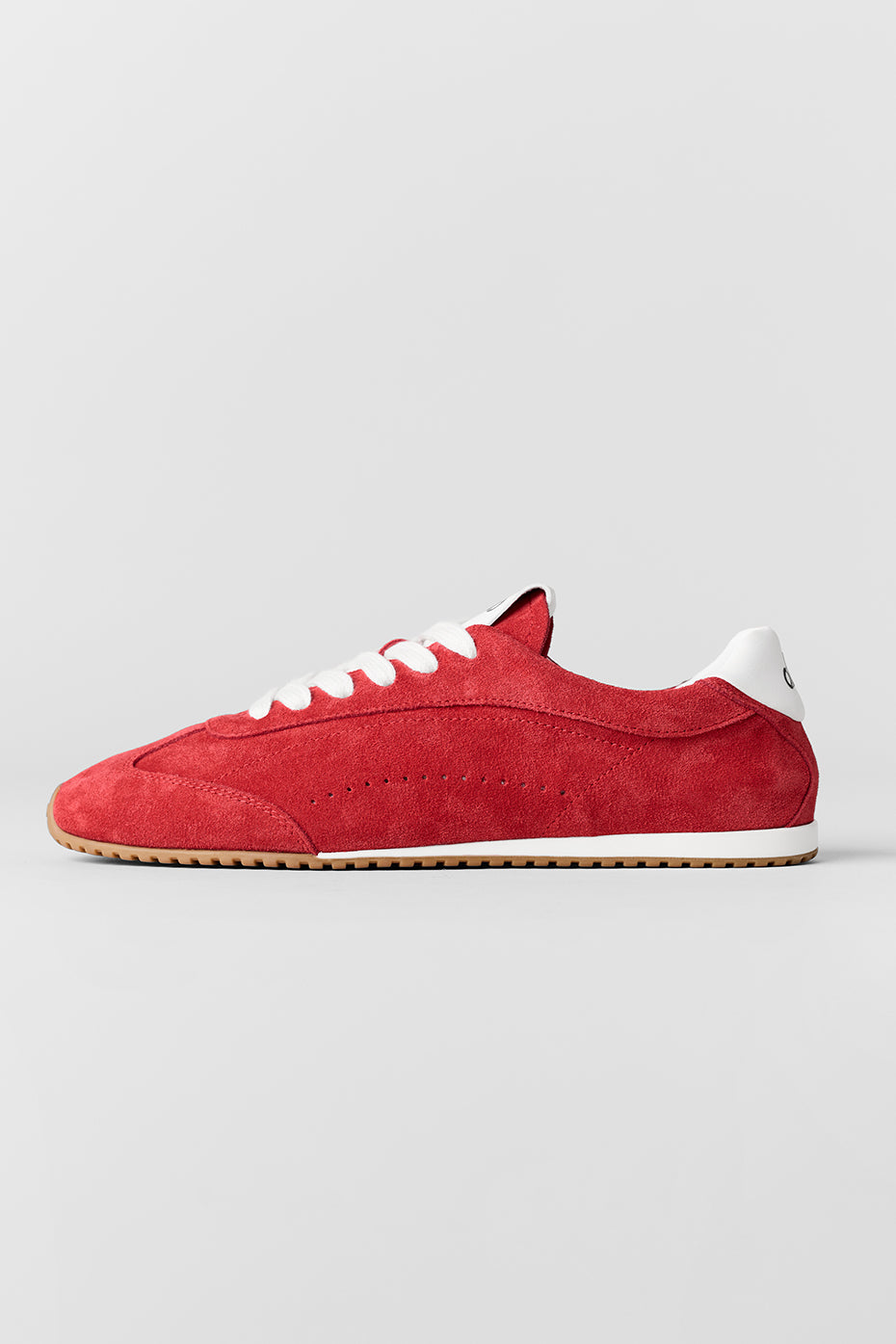 Alo Red Retro Low-Top Sneakers with Gum Sole