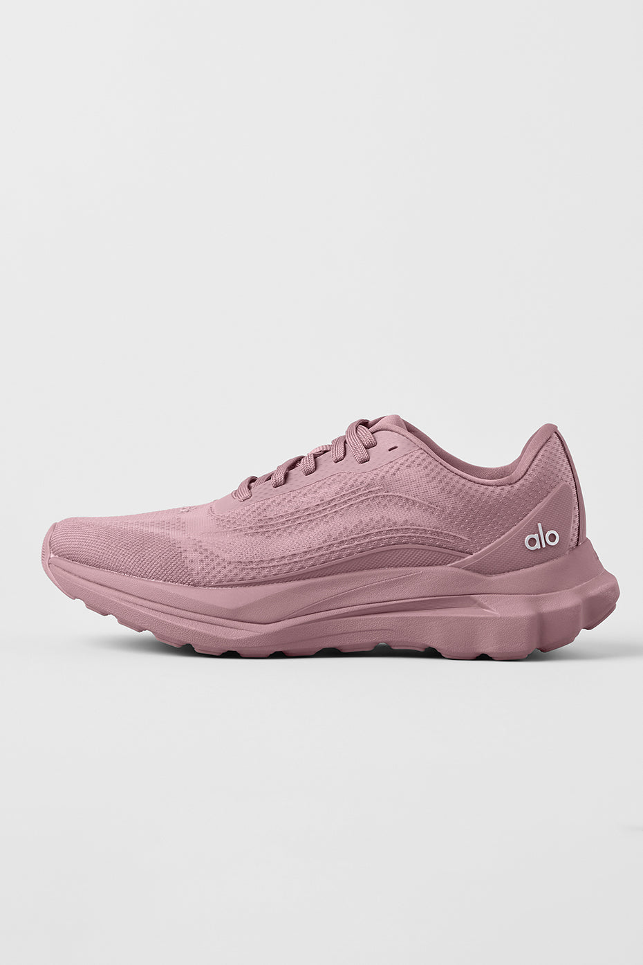 Alo Dusty Rose Mesh Lace-Up Sneakers