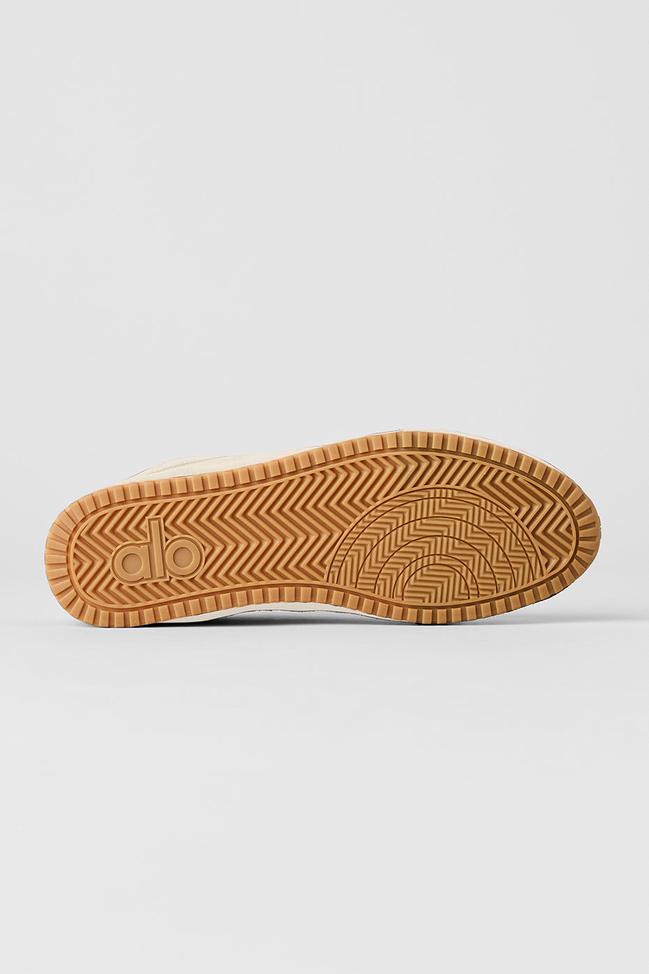 Alo Cream Retro Low-Top Sneakers with Gum Sole