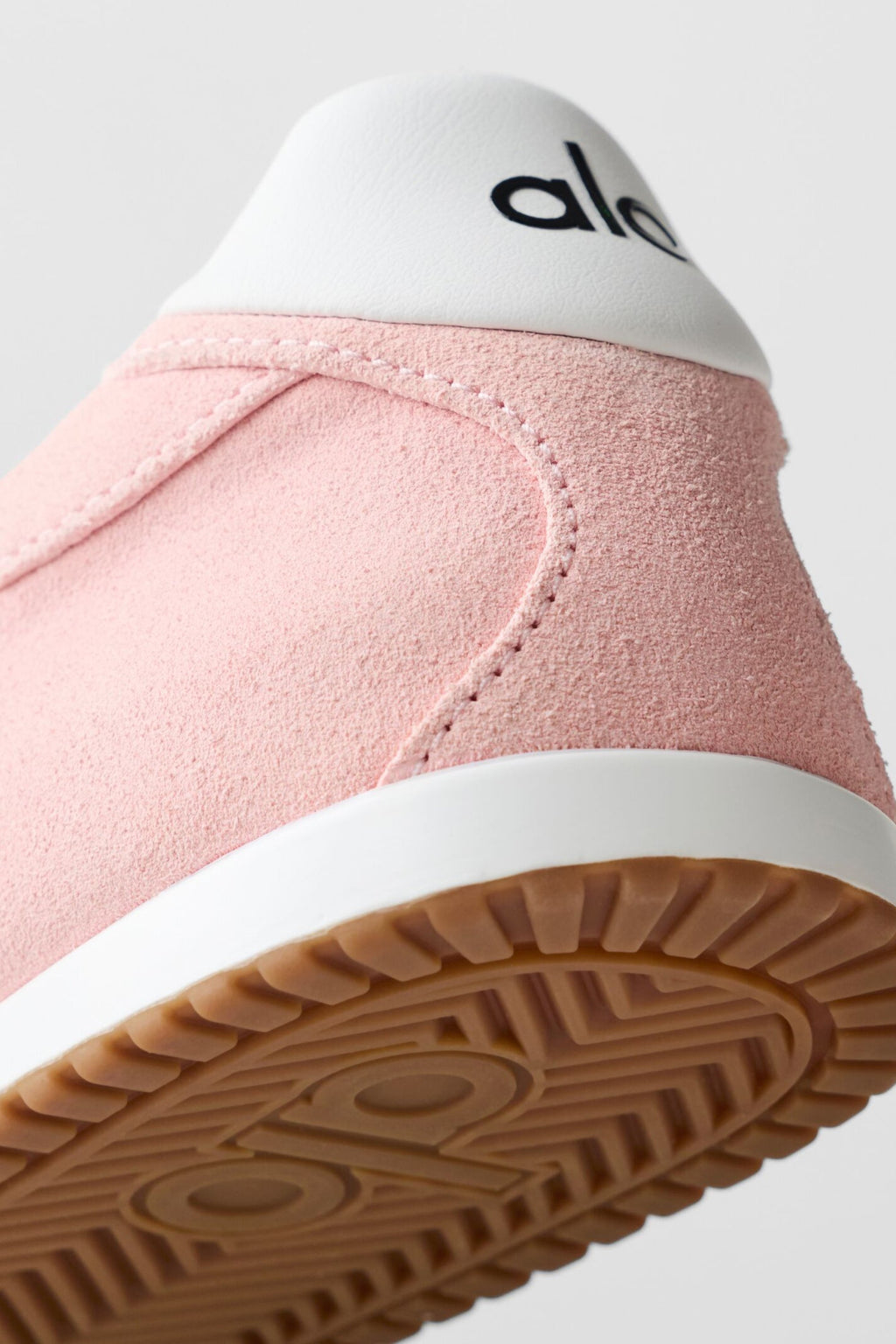 Alo Blush Pink Retro Low-Top Sneakers with Gum Sole