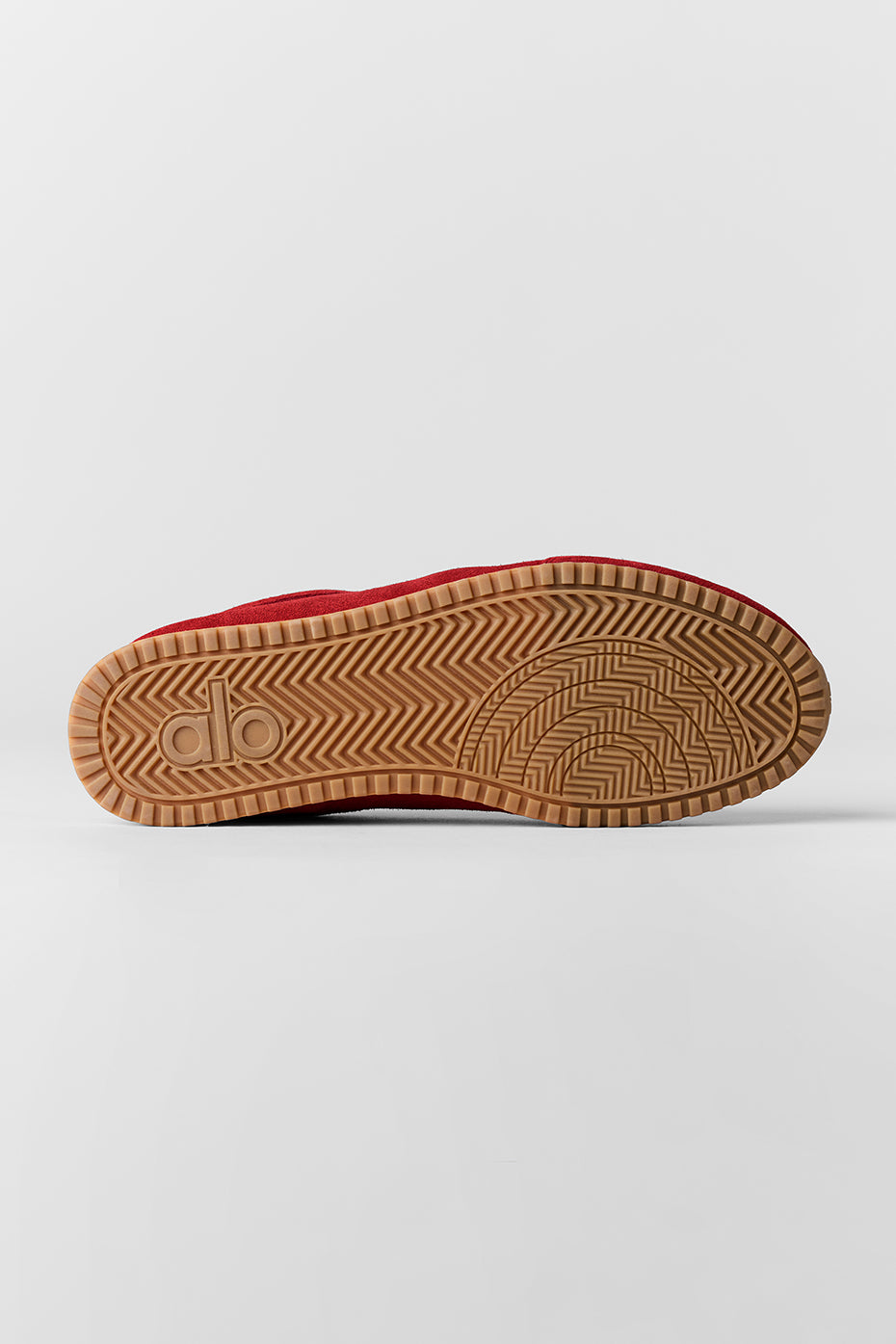 Alo Red Retro Low-Top Sneakers with Gum Sole