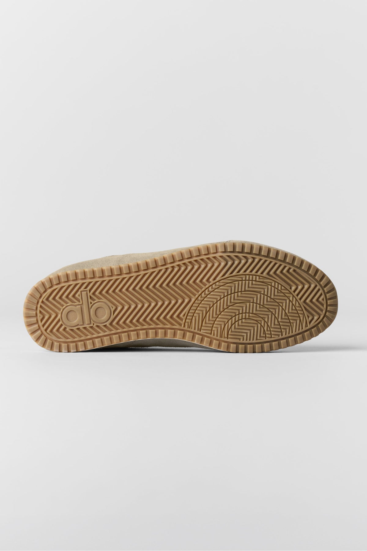 Alo Taupe Retro Low-Top Sneakers with Gum Sole