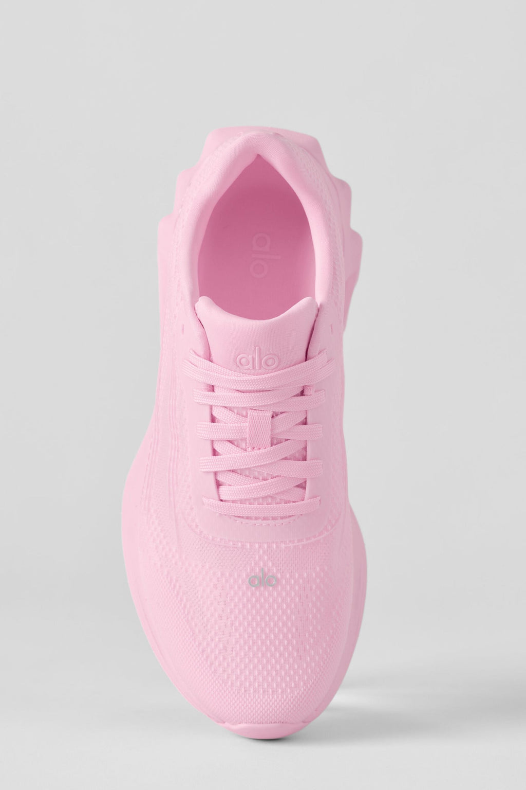 Alo Light Pink Mesh Lace-Up Sneakers