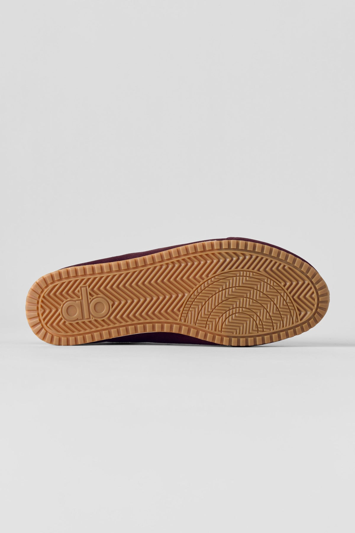 Alo Burgundy Retro Low-Top Sneakers with Gum Sole