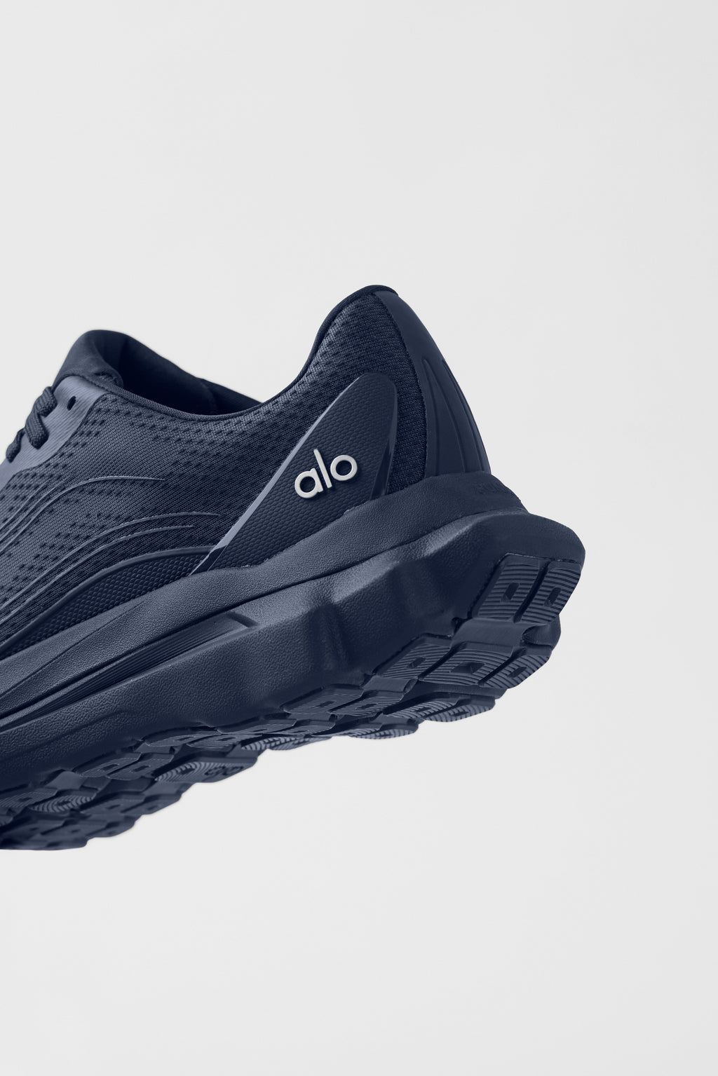 Alo Navy Blue Mesh Lace-Up Sneakers