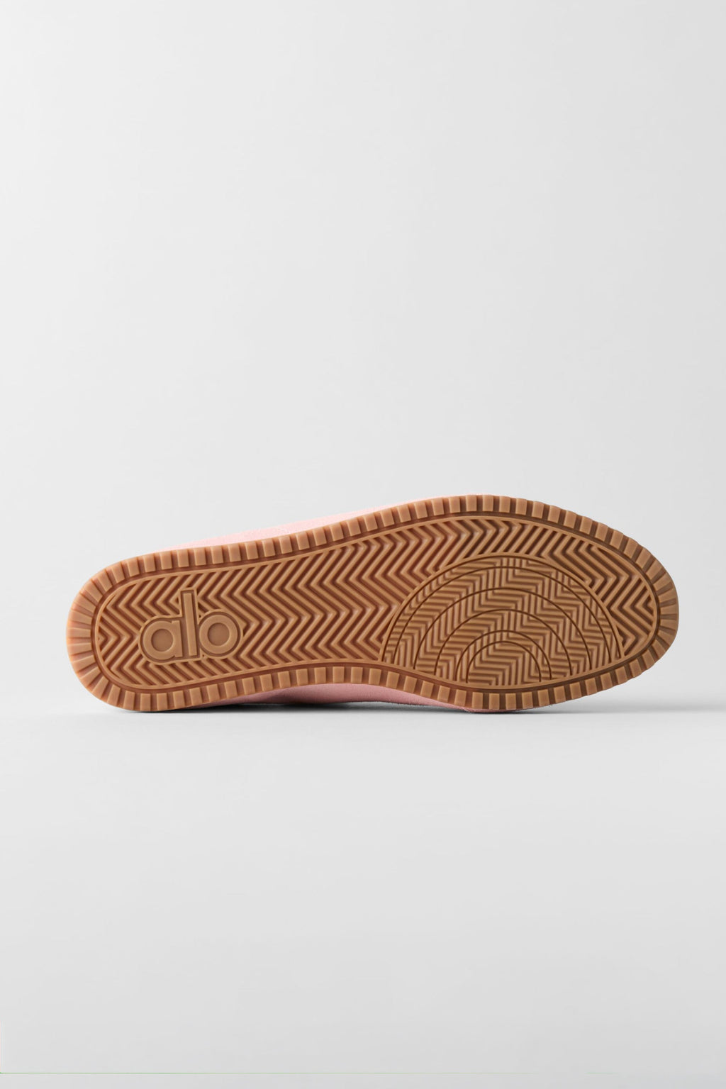 Alo Blush Pink Retro Low-Top Sneakers with Gum Sole