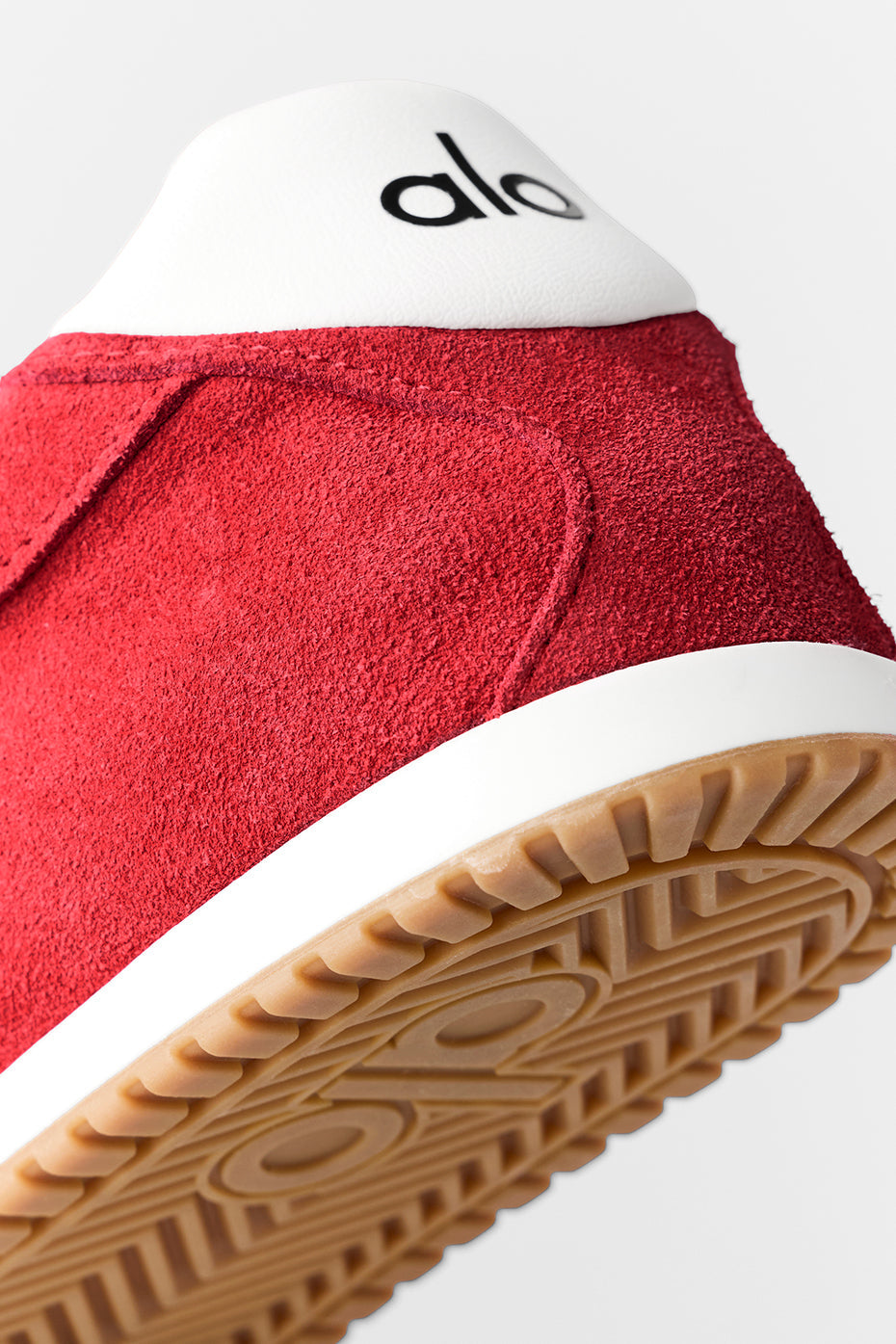 Alo Red Retro Low-Top Sneakers with Gum Sole