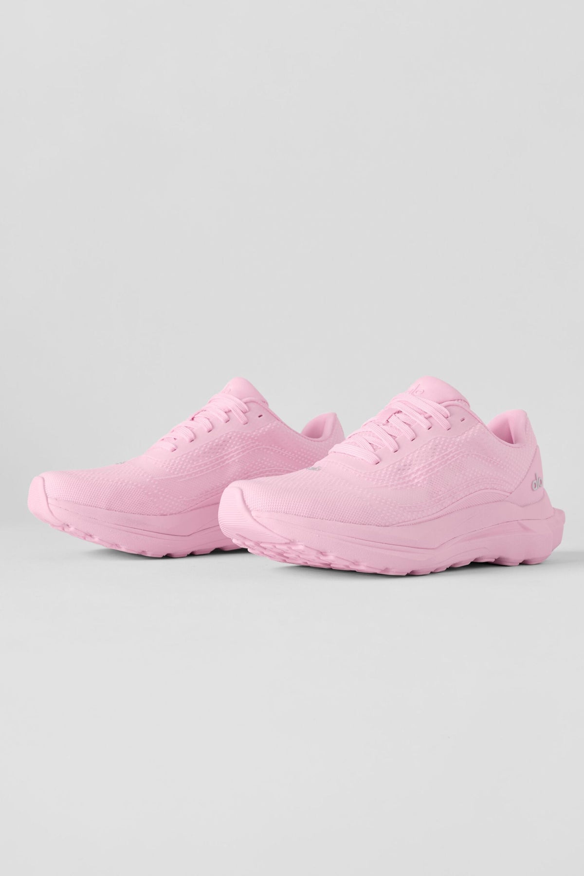 Alo Light Pink Mesh Lace-Up Sneakers