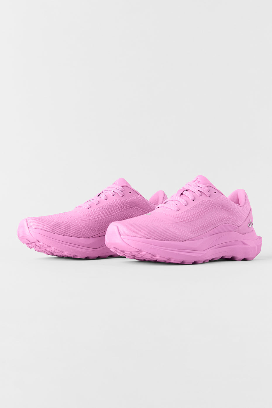 Alo Bright Pink Mesh Lace-Up Sneakers