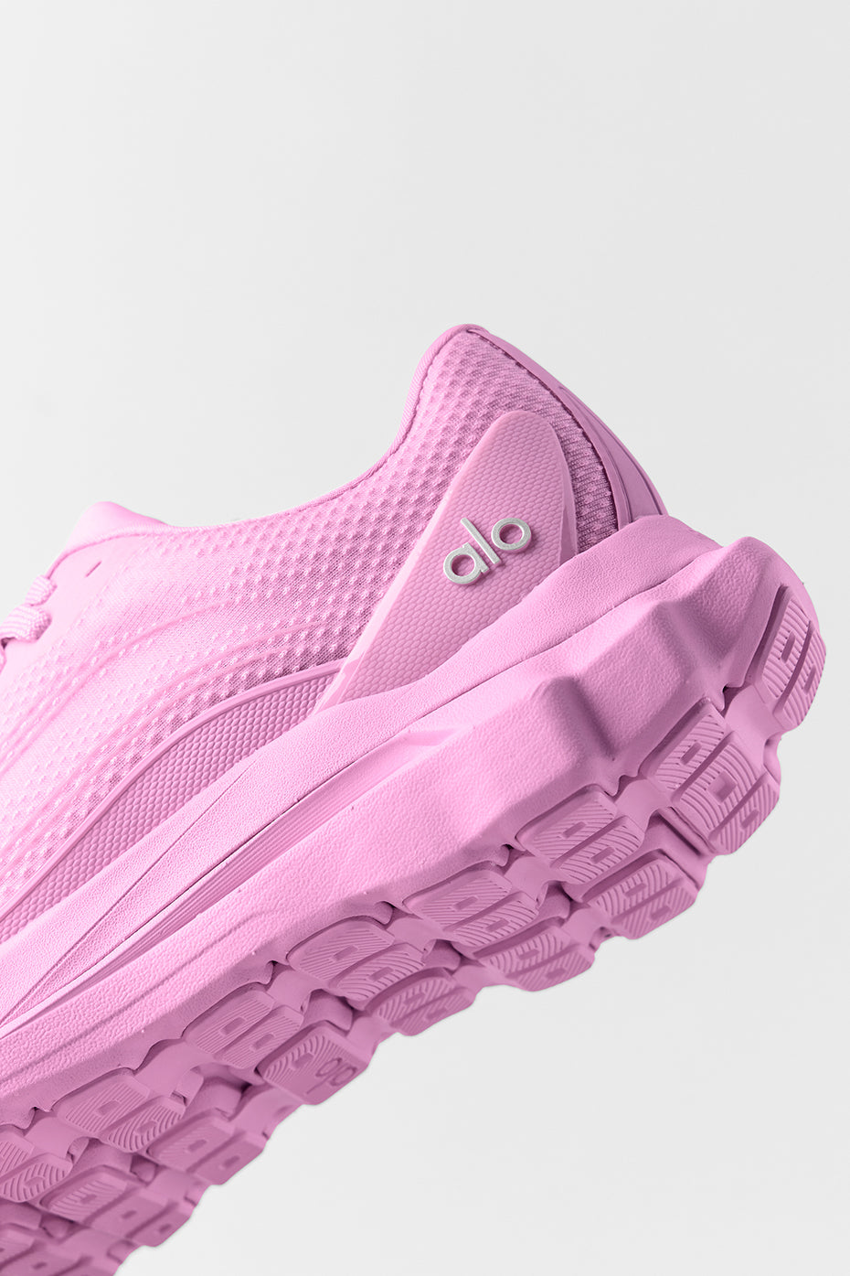 Alo Bright Pink Mesh Lace-Up Sneakers